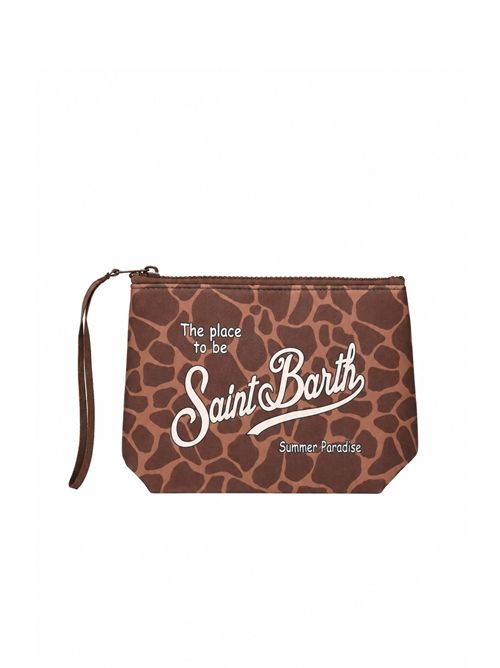 Pochette Aline in scuba con fantasia giraffa Mc2 Saint Barth | ALIN00100900L